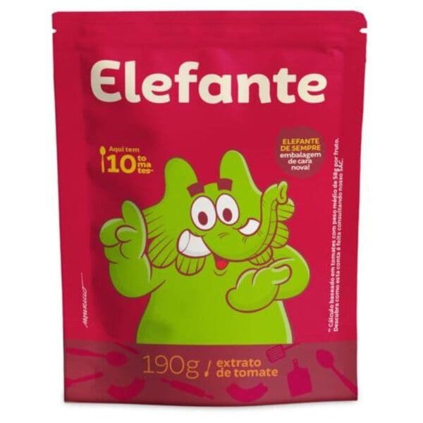 Elefante Extrato de Tomate Pouch 190g
