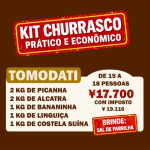 Kit Churrasco Tomodati (15 a 18 pessoas)