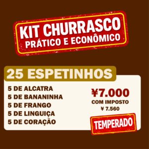 Kit Churrasco Espetinho 25