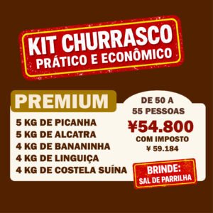 Kit Churrasco Premium - 50 a 55 pessoas