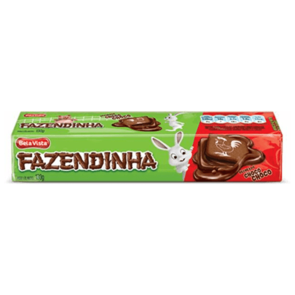 Bela Vista Biscoito Recheado Fazendinha sabor Choco 130g