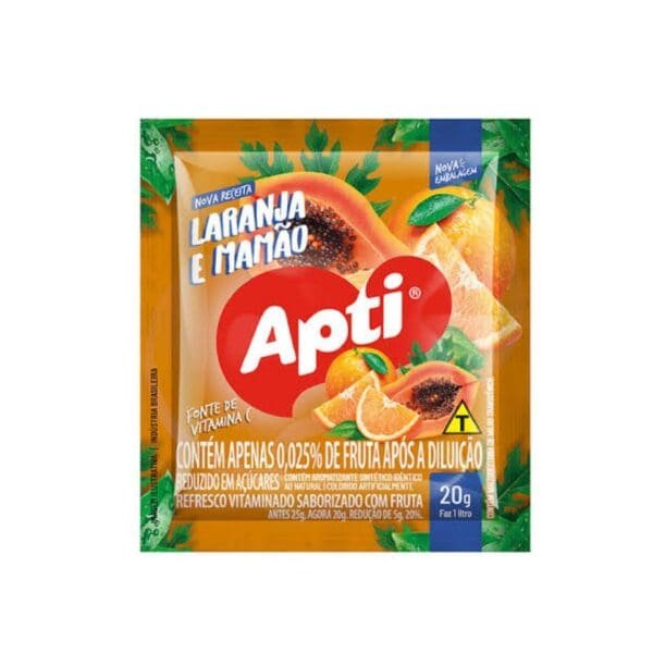 Apti Refresco em Pó Laranja com Papaya 20g