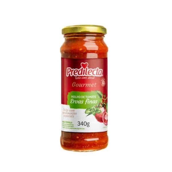 Predilecta Gourmet Molho Tomate Ervas Finas 340g