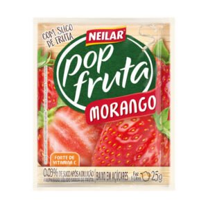 Neilar Pop Fruta Suco em Pó Morango 25g