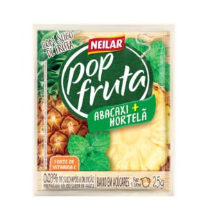 Neilar Pop Fruta Suco em Pó Abacaxi com Hortelã  25g