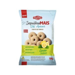Nazinha Sequilhos 0% Açúcar sem Lactose Limão Siciliano 120g